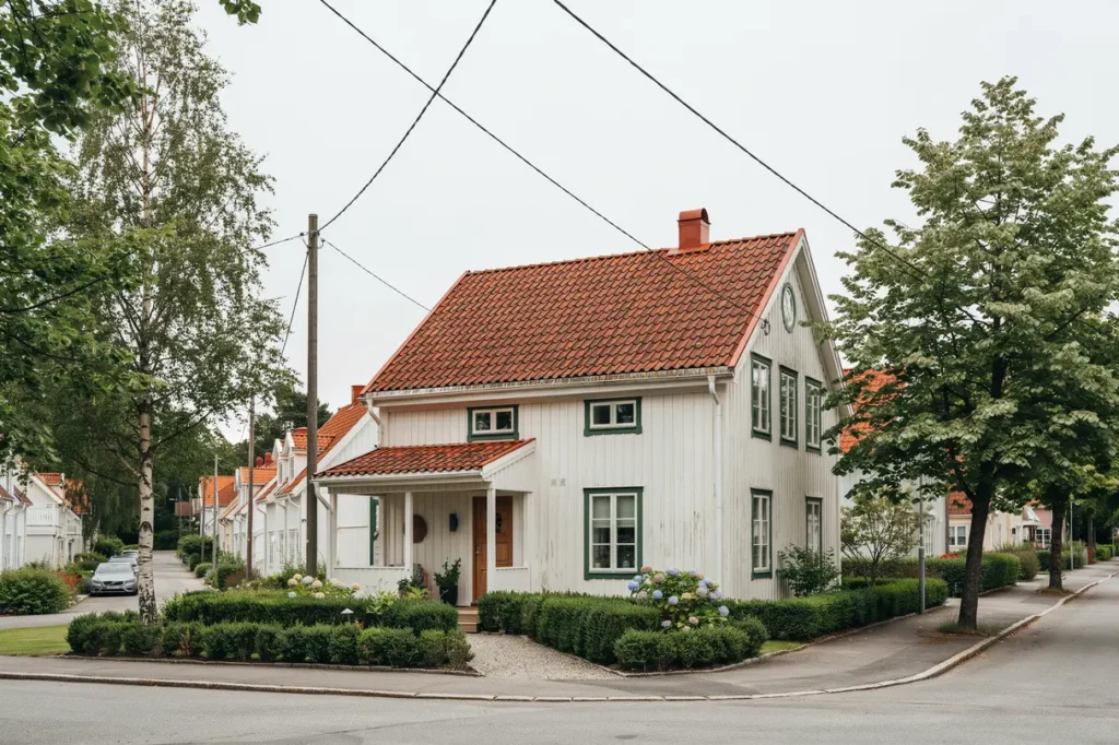 takm lning och versyn av tegeltak p villa i bredsand